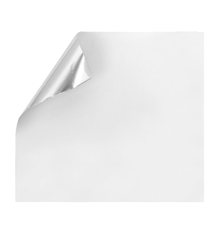 Alufolie mit Pergamentpapier 28x31cm (1.000 Stück)