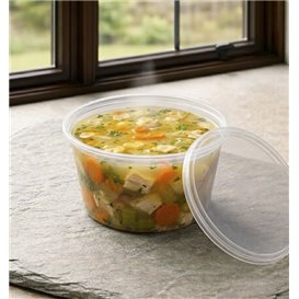 Transparenter PP-Deckel für Runden Behälter Ø12,2cm (50 Einh.)