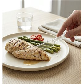 Wiederverwendbares Messer aus PS Transparent 18cm (900 Stück)