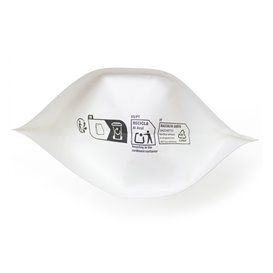 Papiertüten DoyPack mit Fenster und Innenfolie Weiß 20+10x30cm (50 Stück)
