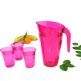 Plastik Krug himbeere Unzerbrechbar 1.500ml (20 Einheiten)