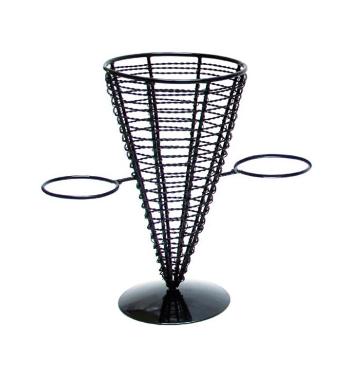 Stahlkorb für die Präsentation 2 Behälter 128x225mm Stahlkorb für die Präsentation 2 Behälter 128x225mm