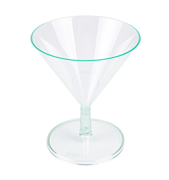 Transp. Grün Plastikschüssel "MARTINI" oder Cocktail 65ml Transp. Grün Plastikschüssel "MARTINI" oder Cocktail 65ml