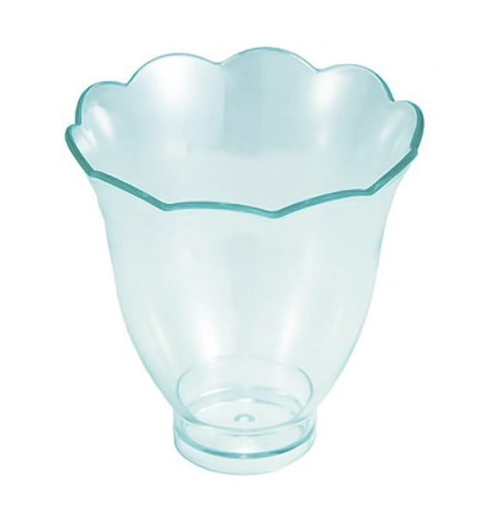 Grün Transp. Plastik Becher Verkostung "Blütenblatt" 6,2cm 70ml Grün Transp. Plastik Becher Verkostung "Blütenblatt" 6,2cm 70ml