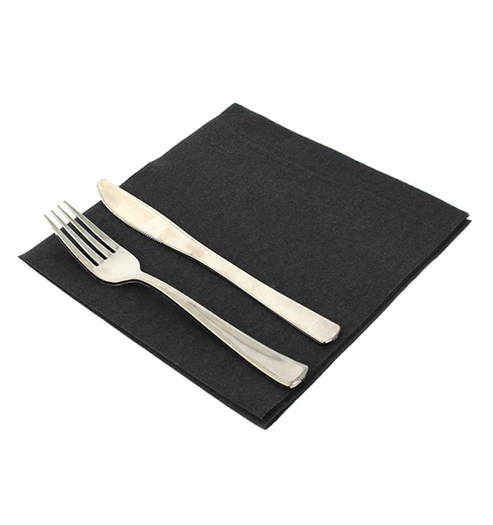Servietten Airlaid Schwarz 40x40cm Servietten Airlaid Schwarz 40x40cm