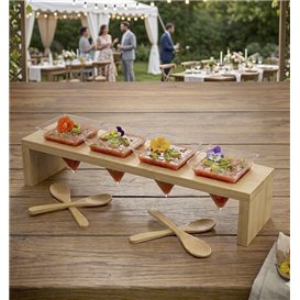 Tray aus Bambu 6x5x1,5cm (10 Einh.)