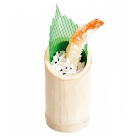 Becher aus Bamboo Verkostung Abgestumpft 5x9cm (10 Einh.)
