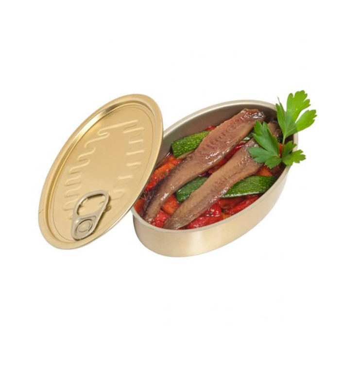 Sardinenbüchse Aluminium 120ml 112x70x30mm Sardinenbüchse Aluminium 120ml 112x70x30mm