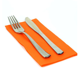 Papierservietten orange 1/8 40x40cm 2-lagig 