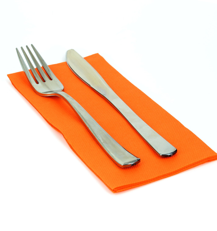 Papierservietten orange 1/8 40x40cm 2-lagig Papierservietten orange 1/8 40x40cm 2-lagig