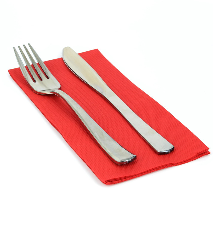 Papierservietten rot 1/8 40x40cm 2-lagig Papierservietten rot 1/8 40x40cm 2-lagig