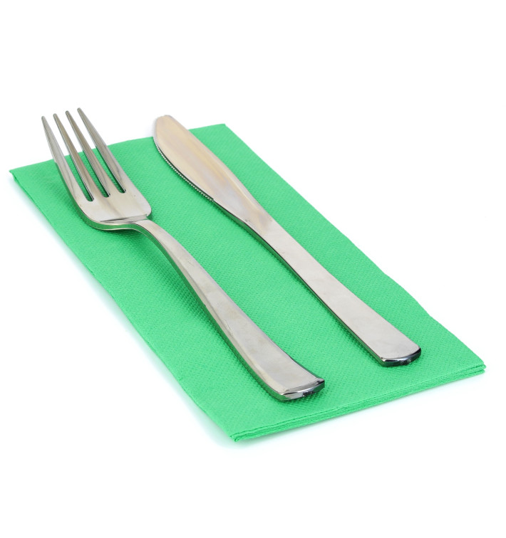 Papierservietten wiesegrün 1/8 40x40cm 2-lagig Papierservietten wiesegrün 1/8 40x40cm 2-lagig