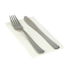 Papierservietten weiß 1/8 40x40cm 2-lagig 