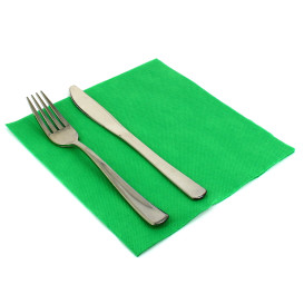 Papierservietten wiesegrün 40x40cm 2-lagig 