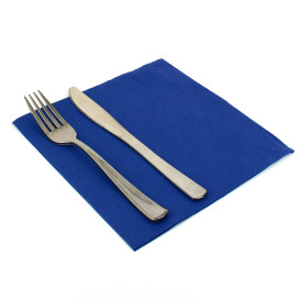 Papierservietten blau 40x40cm 2-lagig 