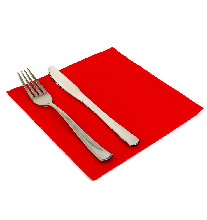 Papierservietten rot 40x40cm 2-lagig Papierservietten rot 40x40cm 2-lagig