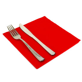 Papierservietten rot 40x40cm 2-lagig 