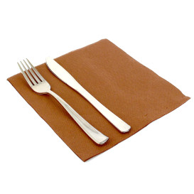 Papierservietten braun 40x40cm 2-lagig 