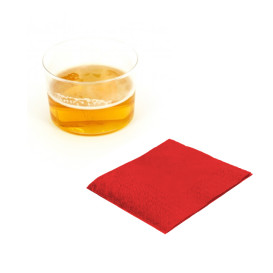 Papierservietten "Cocktail" rot 20x20cm (100 Einh.)