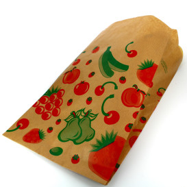 Papiertüten kraft für Obst 18+10x32cm