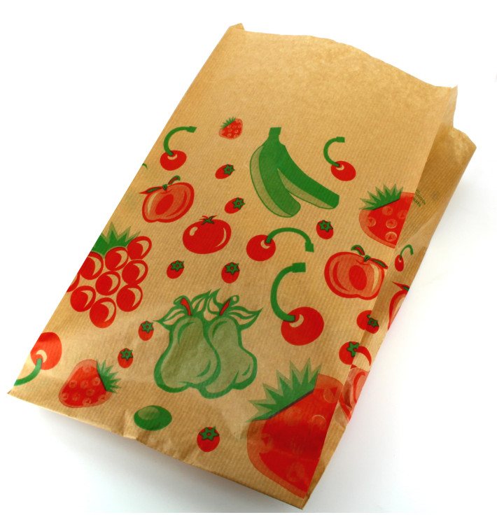 Papiertüten kraft für Obst 22+12x36cm Papiertüten kraft für Obst 22+12x36cm