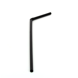 Trinkhalme Flexibel Schwarz Ø5mm 21cm (20.000 Einh.)